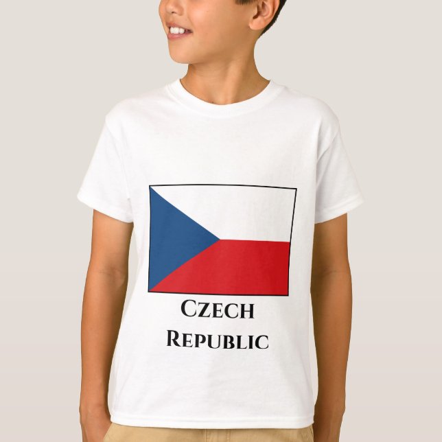 T-shirt Drapeau République tchèque (Devant)