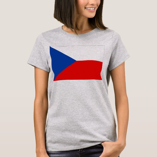 T-shirt Drapeau République tchèque (Devant)