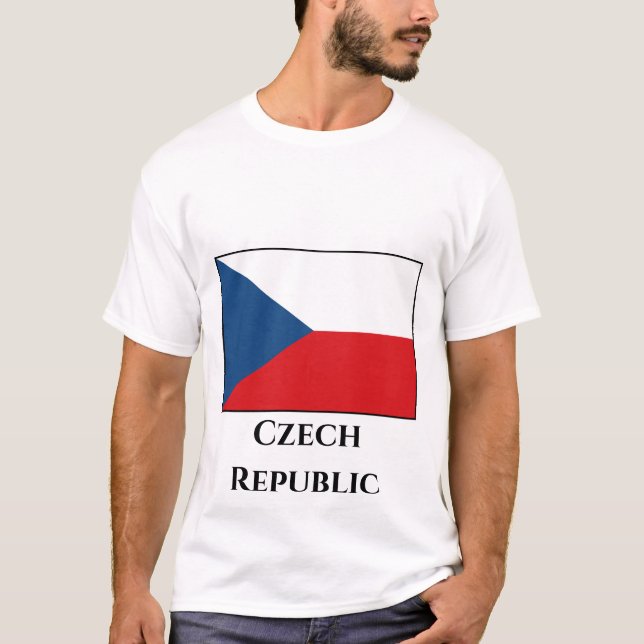 T-shirt Drapeau République tchèque (Devant)
