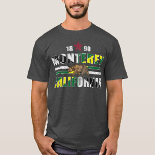 T-shirt Drapeau Retro 1890 Monterey California