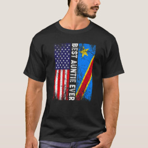 T-shirt Drapeau rétro-américain Congo Drapeau meilleure fi