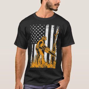 T-shirt Drapeau rétro-arabe américain 4 juillet américain