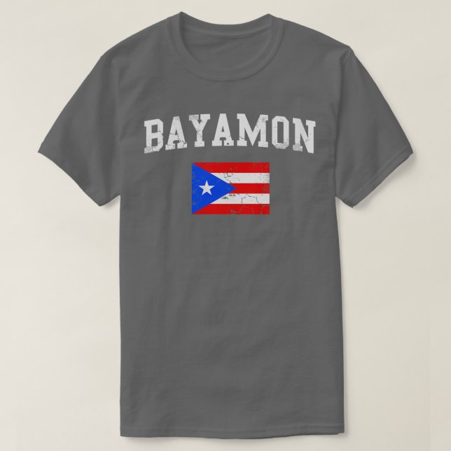 T-shirt Drapeau rétro Bayamon Porto Rico (Design devant)