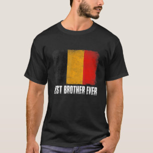 T-shirt Drapeau Retro Belgique Meilleur Frère Fête des pèr