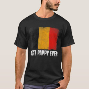T-shirt Drapeau Retro Belgique Meilleure Fête des pères Jo