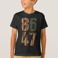 Drapeau rétro Vintage américain 86 47 Anti Trump _