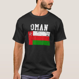 T-shirt Drapeau rétro Vintage Oman Racines omanaises