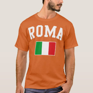 T-shirt Drapeau Roma Rome Italie Italia Italiano