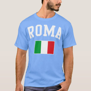 T-shirt Drapeau Roma Rome Italie Italia Italiano