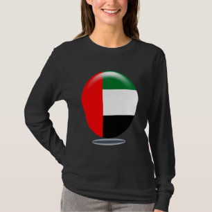 T-shirt Drapeau rond des Émirats arabes unis comme signal