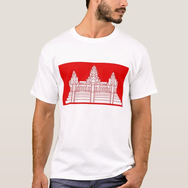 T-shirt drapeau rouge (Devant)
