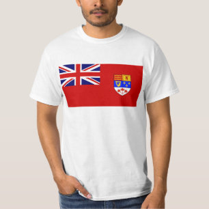 T-shirt Drapeau rouge canadien de drapeau