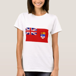T-shirt Drapeau rouge canadien de drapeau