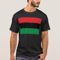 Drapeau rouge noir et vert