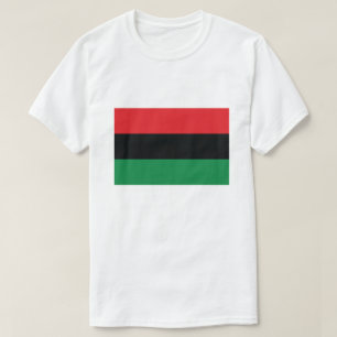 T-shirt Drapeau rouge, noir et vert