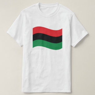T-shirt Drapeau rouge, noir et vert