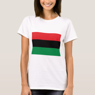 T-shirt Drapeau rouge noir et vert