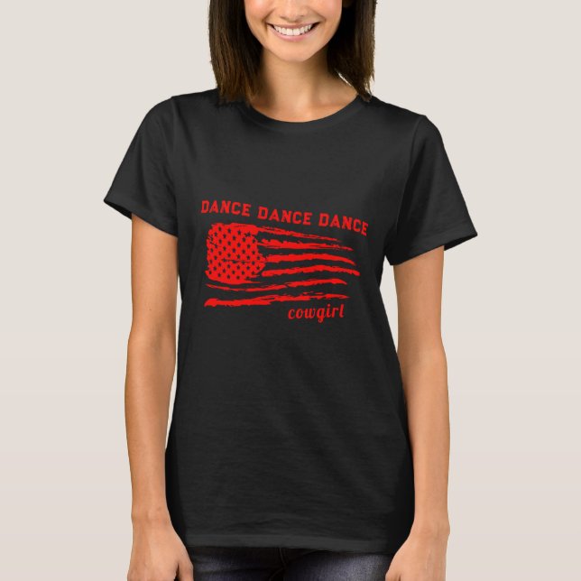 T-shirt Drapeau Rouge Perdu Pays de la Liberté (Devant)