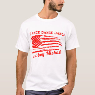 T-shirt Drapeau Rouge Perdu Pays de la Liberté