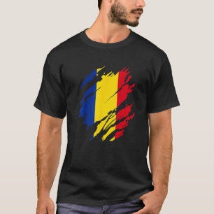 T-shirt Drapeau roumain Roumanie