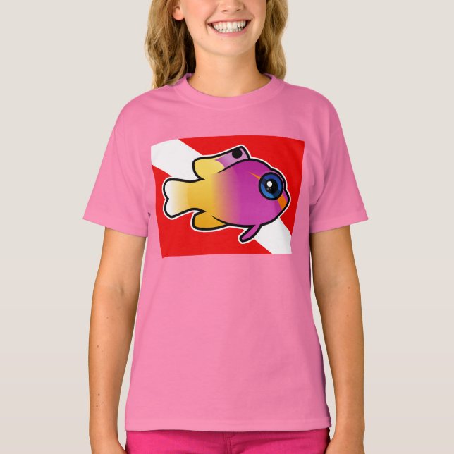 T-shirt Drapeau Royal Gramma Dive (Devant)