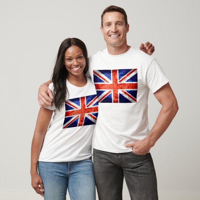 T-shirt Drapeau Royaume-Uni Grunge 4 (Unisexe)