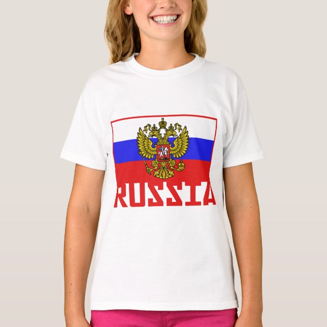 T-shirt Drapeau russe (Devant)