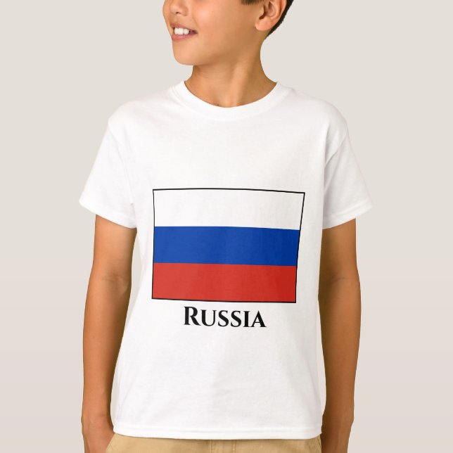 T-shirt Drapeau russe (Devant)