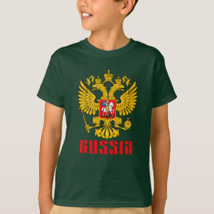 T-shirt Drapeau russe Aigle impérial Russie orthodoxe