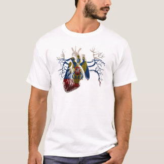T-shirt Drapeau russe au vrai coeur