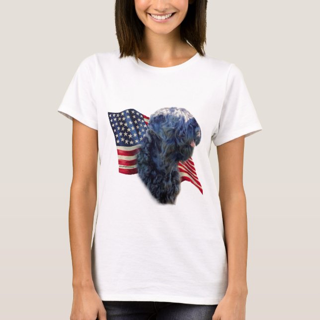 T-shirt Drapeau russe noir (Devant)