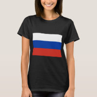 T-shirt drapeau russe (Russie)