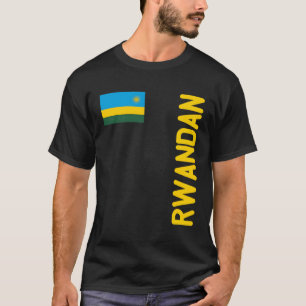 T-shirt Drapeau Rwandais Et Racines Du Rwanda