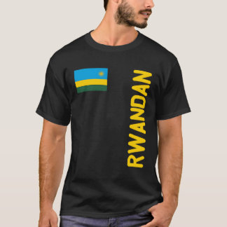 T-shirt Drapeau Rwandais Et Racines Du Rwanda