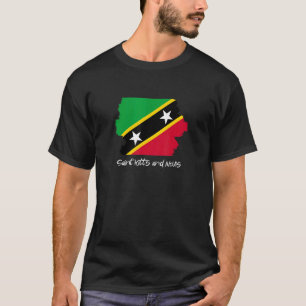 T-shirt Drapeau Saint-Kitts-Et-Nevis