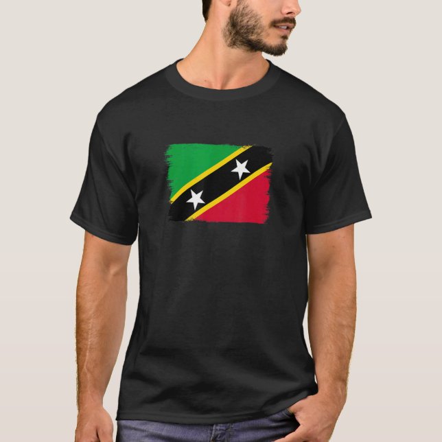 T-shirt Drapeau Saint-Kitts-Et-Nevis 1 (Devant)