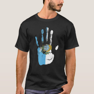 T-shirt Drapeau Saint-Marin Hommes Femmes Enfants