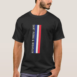 T-shirt Drapeau Saint-Pierre-et-Miquelon