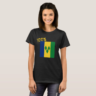 T-shirt Drapeau Saint-Vincent-et-les Grenadines Vincy