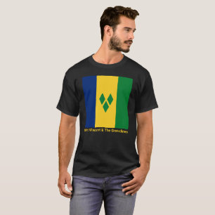T-shirt Drapeau Saint-Vincent-et-les Grenadines Vincy