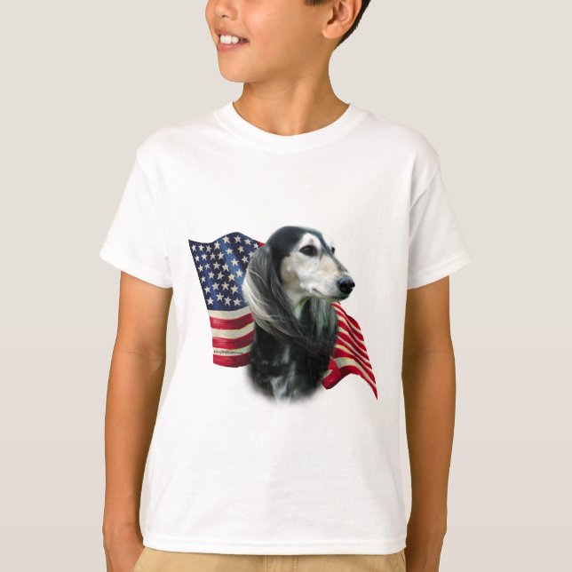 T-shirt Drapeau Saluki (Devant)