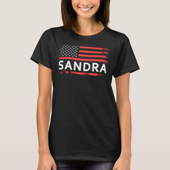 T-SHIRT DRAPEAU SANDRA AMERICAN POUR SANDRA (Devant)