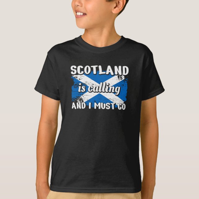 T-shirt Drapeau Scotland Schlotland (Devant)