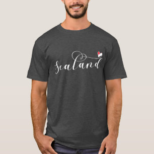 T-shirt Drapeau Sealand dans le coeur, Principauté de Seal