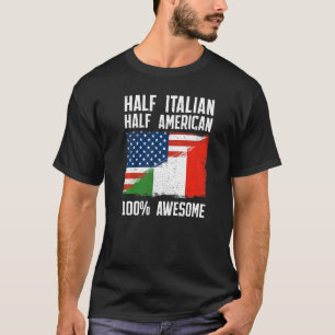 T-shirt Drapeau semi-italien Héritage italien R