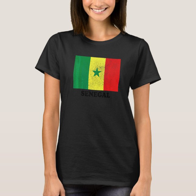T-shirt Drapeau Sénégalais Sénégal Fierté Drapeau Sénégala (Devant)