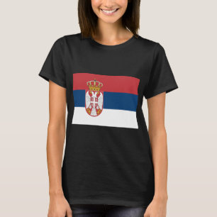 T-shirt Drapeau serbe