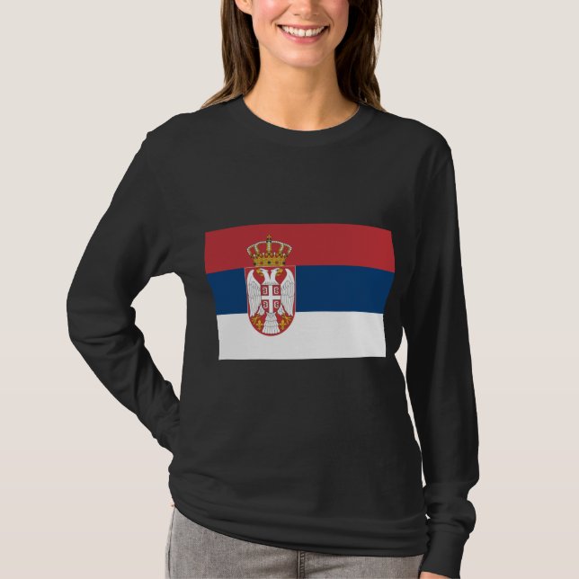 T-shirt Drapeau serbe (Devant)