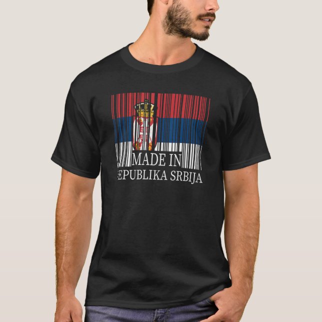 T-shirt Drapeau serbe serbe Srbija Juyougoslave Belgra (Devant)