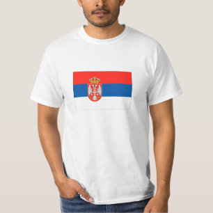T-shirt Drapeau Serbie
